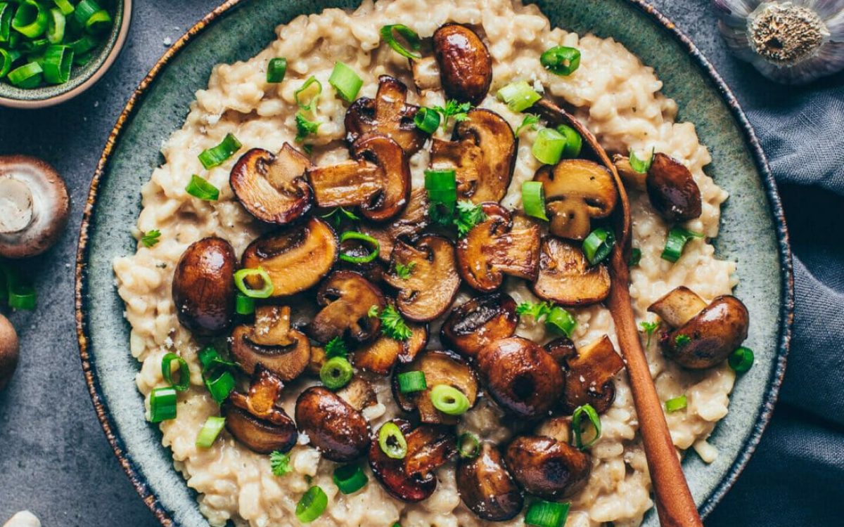 How to make Vegan Mushroom Risotto : Vegan Foods